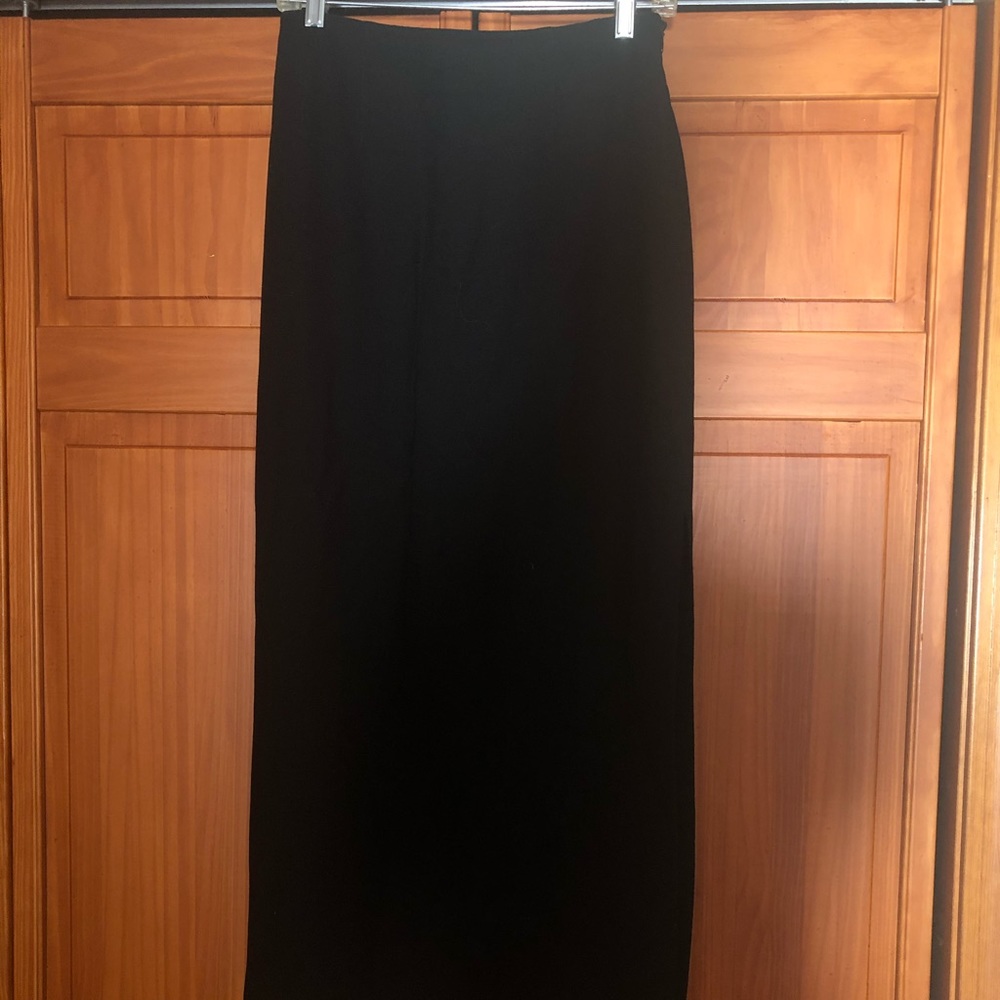 Black midi skirt